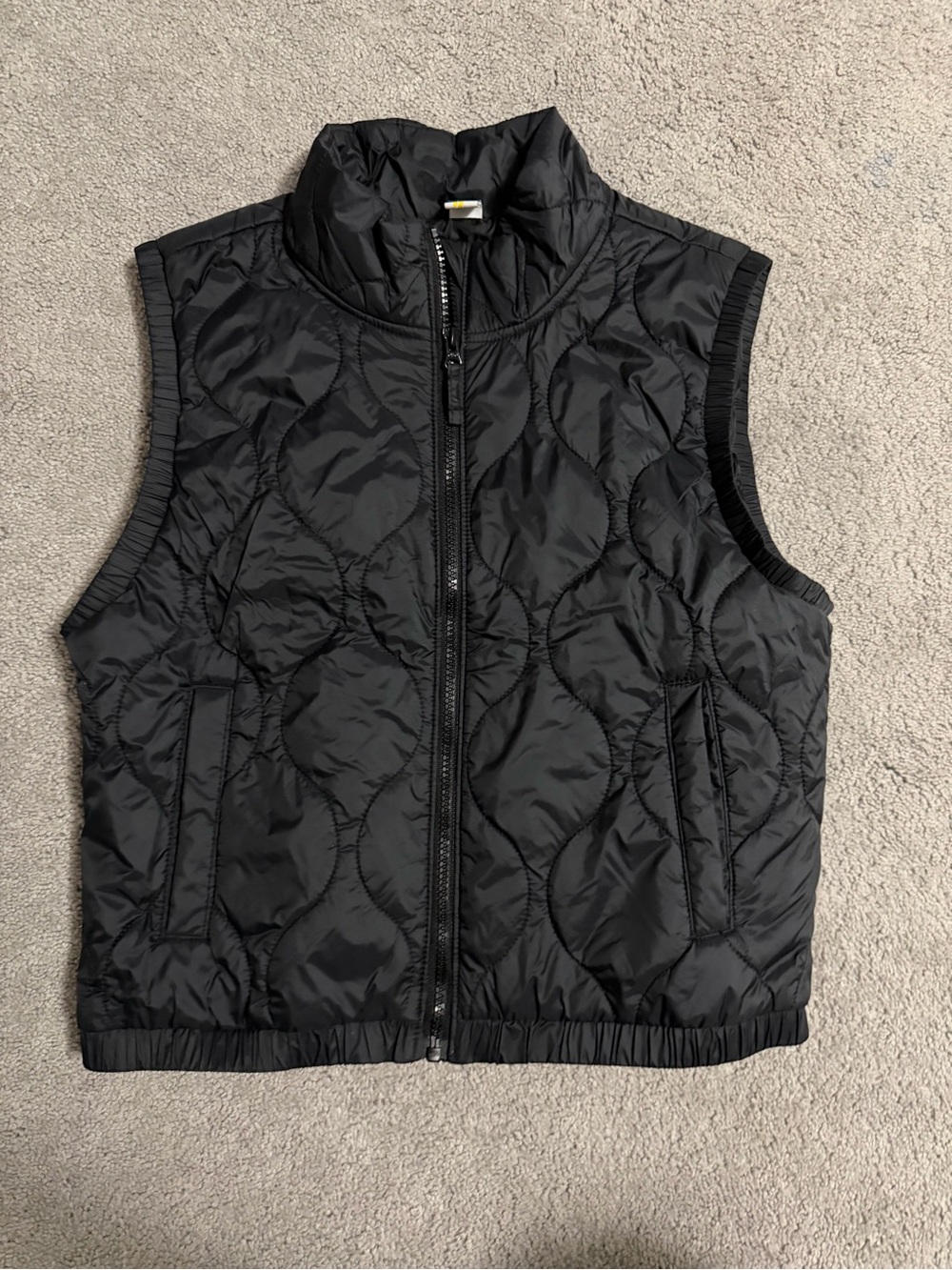 Old Navy Black Quilted Kids Puffer Vest